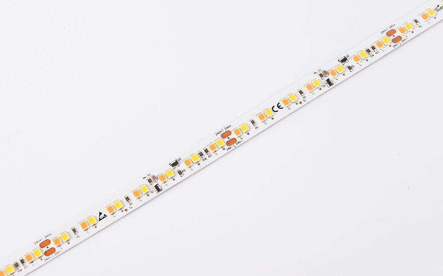 LED стрічка COLORS 168-2835-24V-IP20 13.5W  580Lm 1900K+3000K 5м (DS8168GWWW-24V-10mm)