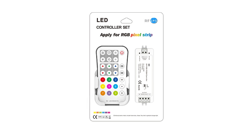 LED Пульт и SPI контролер DEYA 5-24VDC (SC+R9)