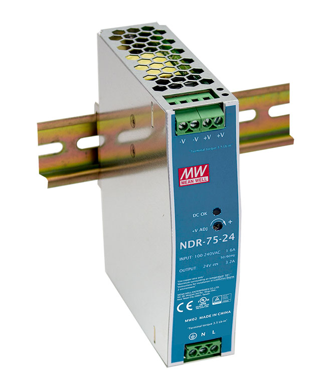 [10_1516] Блок живлення Mean Well на DIN-рейку 76.8W DC24V (NDR-75-24)