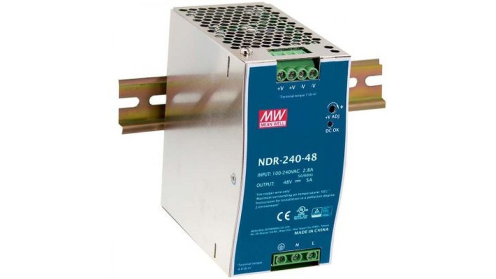 [10_1540] Блок живлення Mean Well на DIN-рейку 240W DC48V (NDR-240-48)