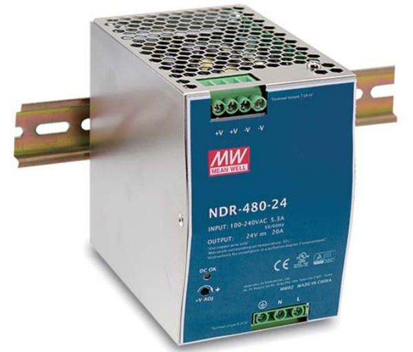 [10_1729] Блок живлення Mean Well на DIN-рейку 480W DC24V (NDR-480-24)