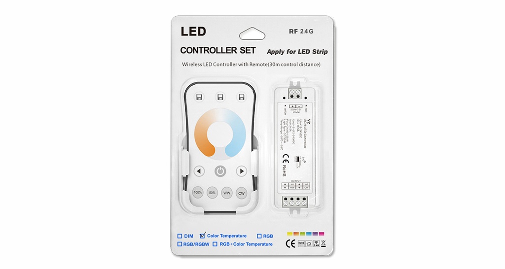 Пульт LED димера и контролер DEYA 5A*2CH (R7-1+V2)