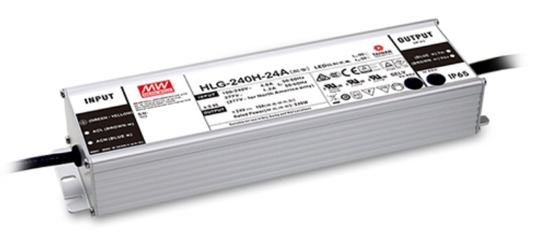 Блок живлення Mean Well 240W DC24V IP65 (HLG-240H-24A)