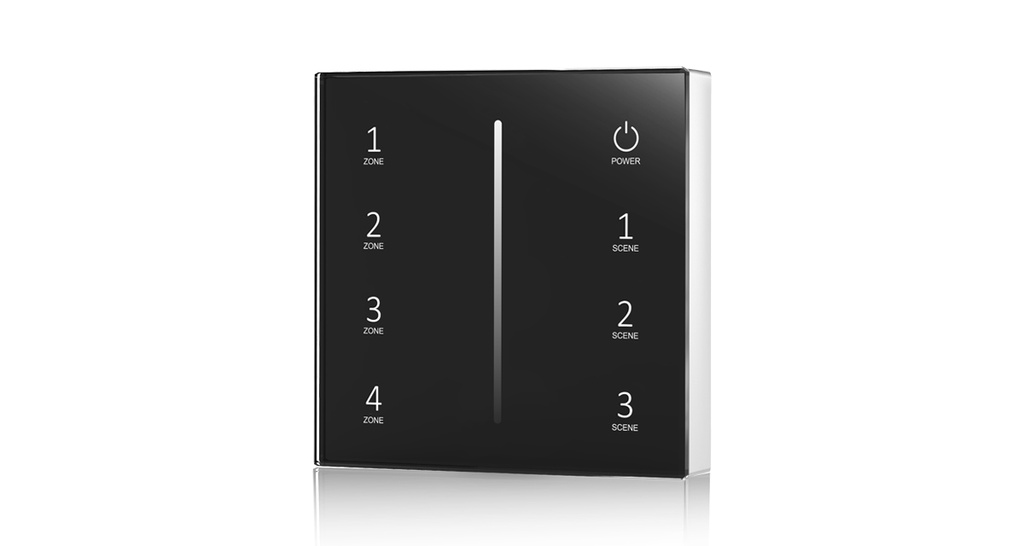 Панель LED димера DEYA на 4 зони T21(Black)