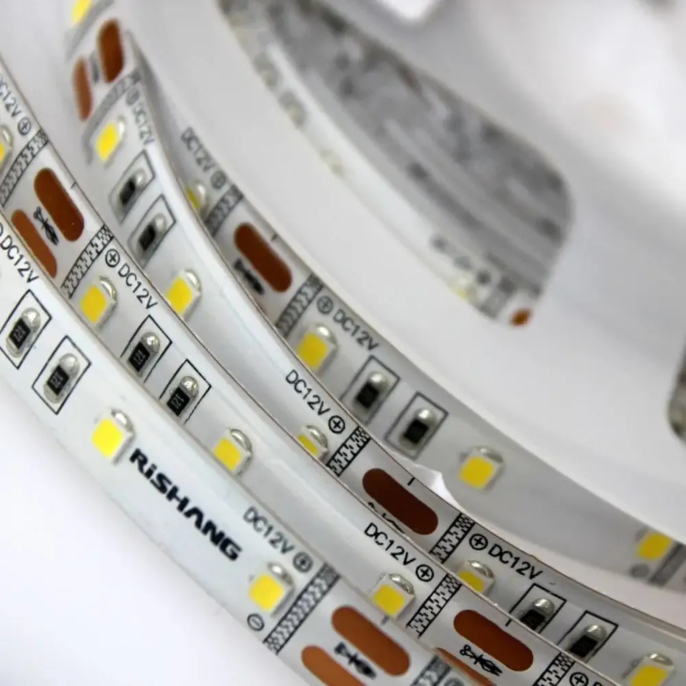 [10_2372] LED стрічка RISHANG 60-2835-12V-IP65 12W 873Lm 6000K 5м (R6060TA-A-W)