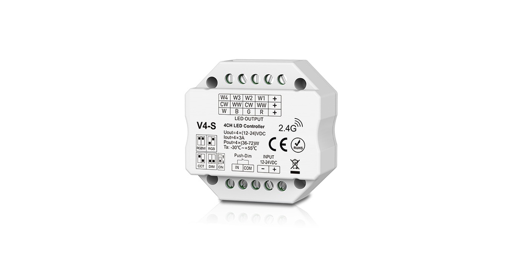 LED-контролер DEYA 12-24VDC, 3A*4CH (V4-S)