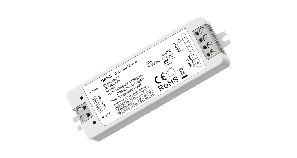 LED-димер DEYA 12-48VDC, 8.5A*1CH DT6 (DA1-S)