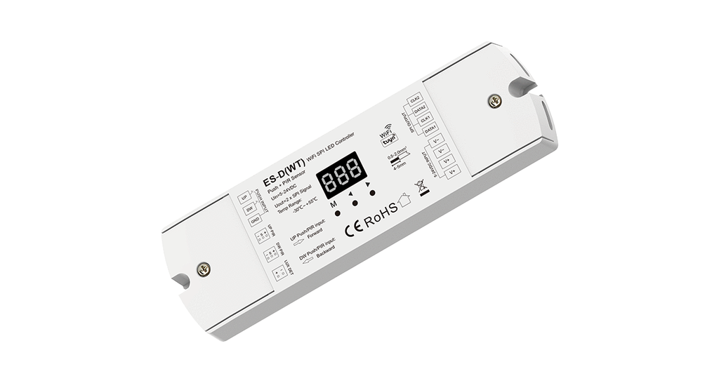 LED-контролер DEYA з датчиком PIR+Dual Push WiFi SPI 5-24VDC (ES-D(WT))