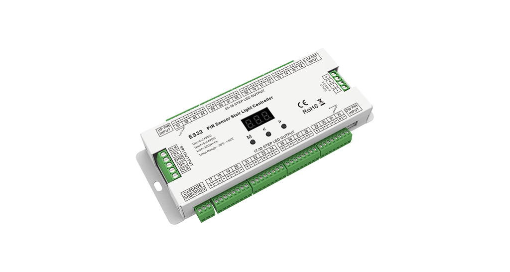 LED-контролер DEYA для сходів з двома лазерними датчиками 5-24VDC, 1A*32CH (ES32(2*EL-C))