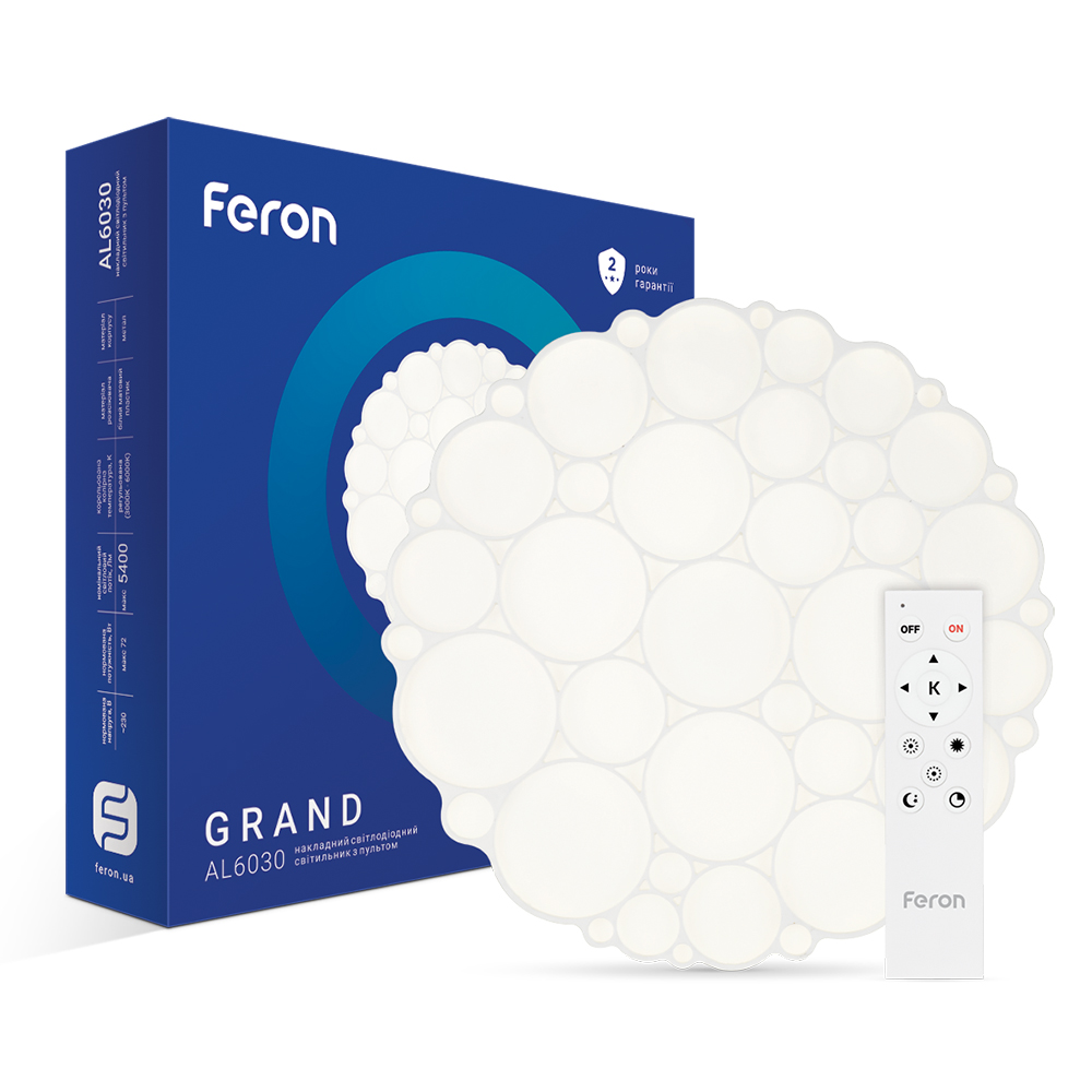 [7255] Світлодіодній накладний світильник Feron AL6030 GRAND 72Вт