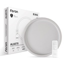 Світлодіодна накладна люстра Feron AL6070 RING 70Вт білий