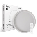 Світлодіодна накладна люстра Feron AL6070 RING 90Вт білий