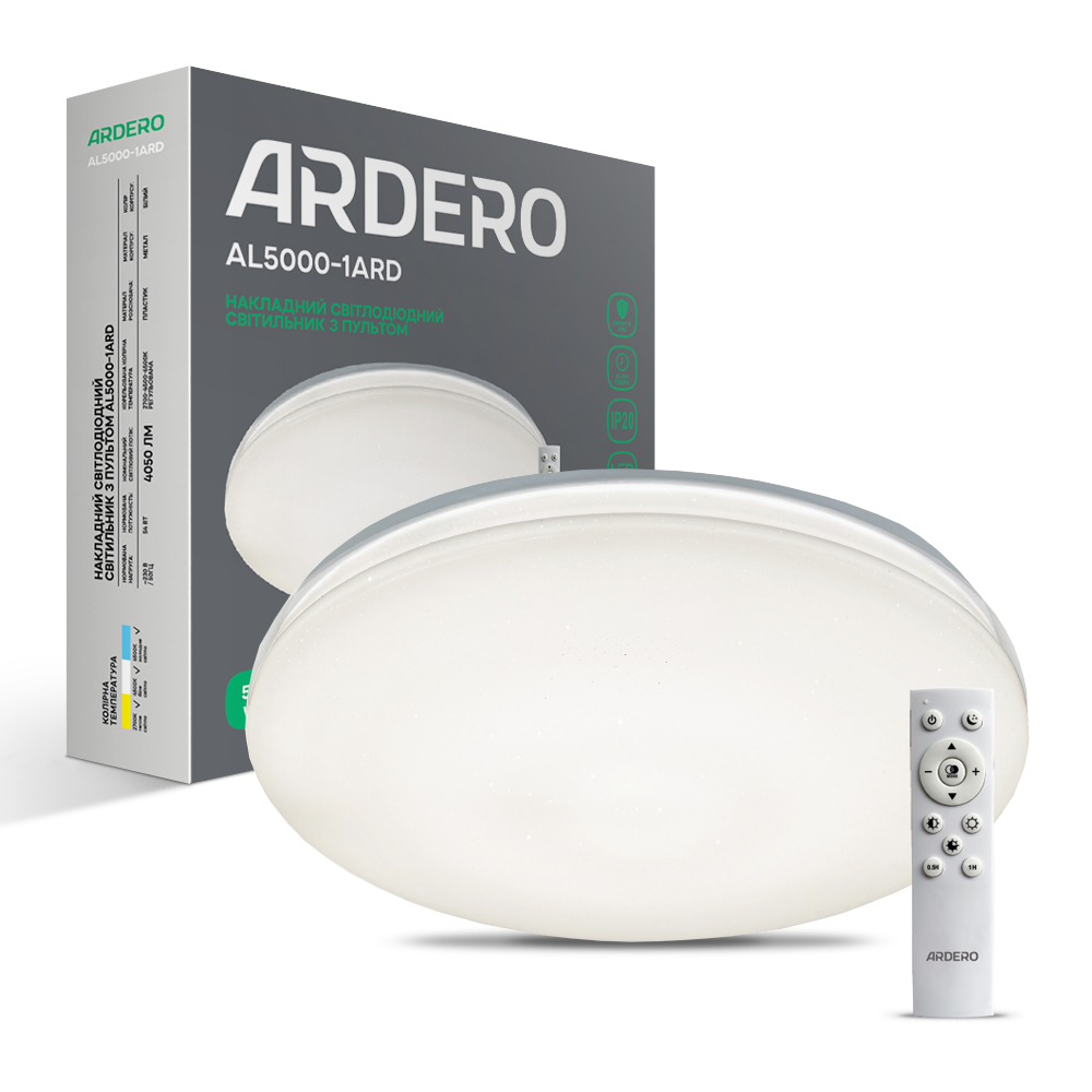 Світлодіодний світильник Ardero AL5000-1ARD MONO 54Вт білий