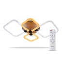 Світлодіодна накладна люстра Ardero AL6134-2ARD FELICITY 80Вт білий срібло