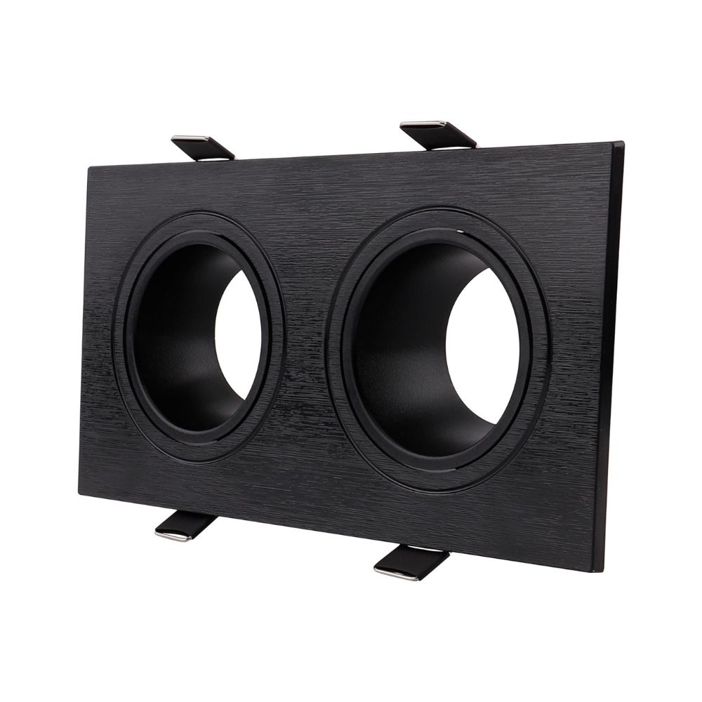 [8028] Вбудований поворотний світильник Feron DL0385 під лампу чорний