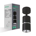 Накладний поворотний світильник Ardero ML312-1 BAMBOO під лампу чорний хром