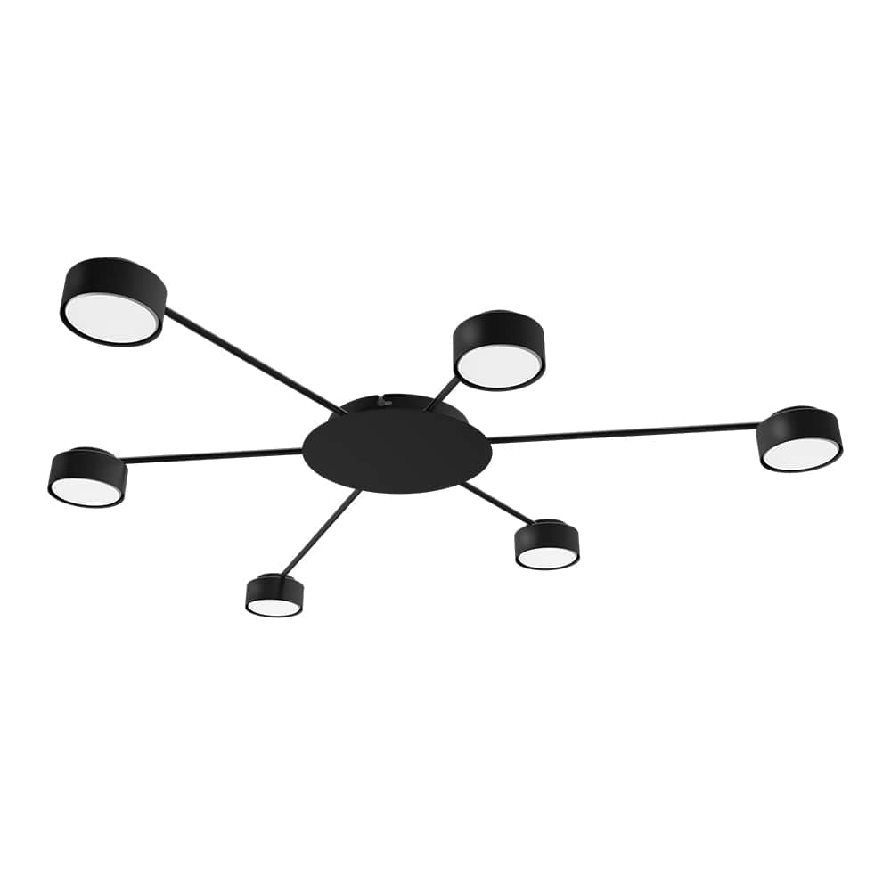 [8310] Накладний світильник Ledcoin ML471-6 під лампу чорний