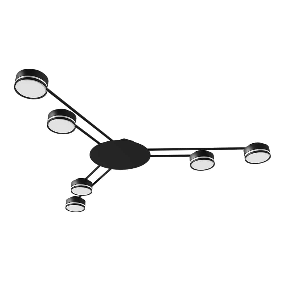 [8320] Накладний світильник Ardero ML482-6 під лампу чорний