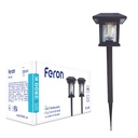 Ґрунтовий світлодіодний світильник Feron PL145 2800К на сонячній батареї чорний