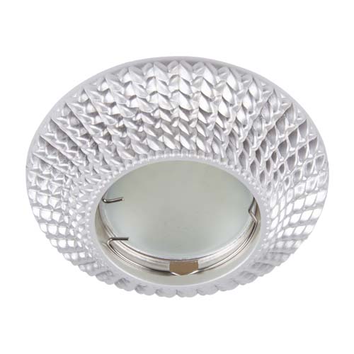 [4995] Вбудований світильник Feron CD003 під лампу срібло