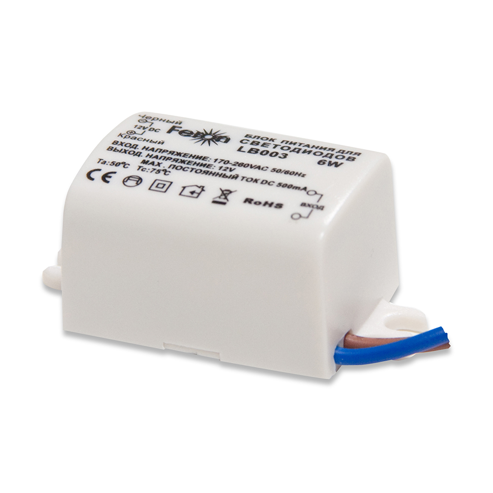 [3368] Трансформатор електронний Feron LB003 6W IP20