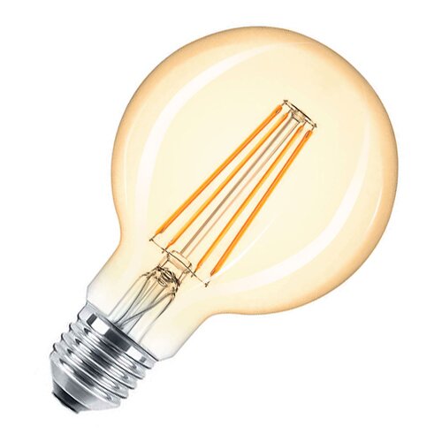 [3_2380] Світлодіодна лампа Biom FL-420 G-95 8W E27 2350K Amber