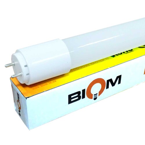 [3_2390] Свiтлодiодна лампа Biom T8-GL-600-9W CW 6200К G13 скло матове