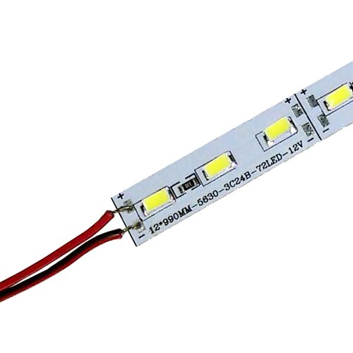 [3_2397] Свiтлодiодна лiнiйка BRT 24V 5630-72 led W 24W 6500K, IP20 бiлий зi скотчем