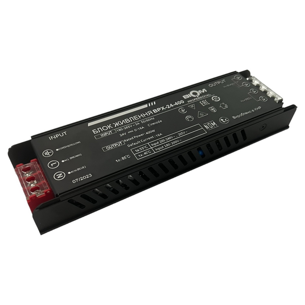 [3_2930] Блок живлення BIOM Professional DC24 400W BPX-24-400 16,6А