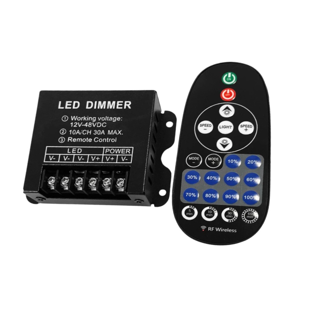 [3_3106] Диммер OEM D-30A-RF23-B DC12-48V (10А 3 канала) чорний
