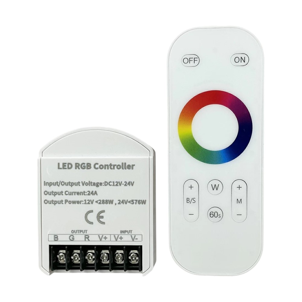 [3_3109] Контроллер RGB OEM C-24-RF8-T-W (8A*3кан) білий