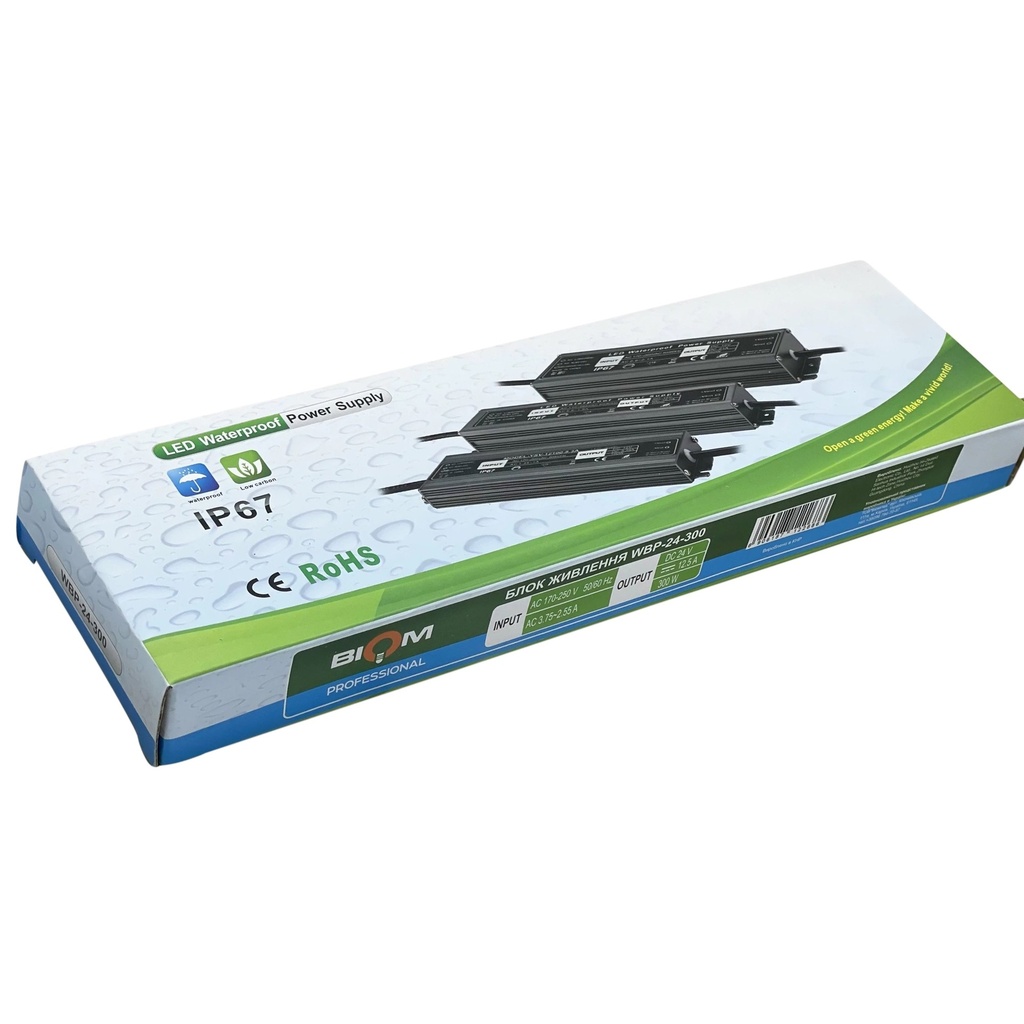 [3_3232] Блок живлення BIOM Professional DC24 300W WBP-24-300 12,5А герметичний