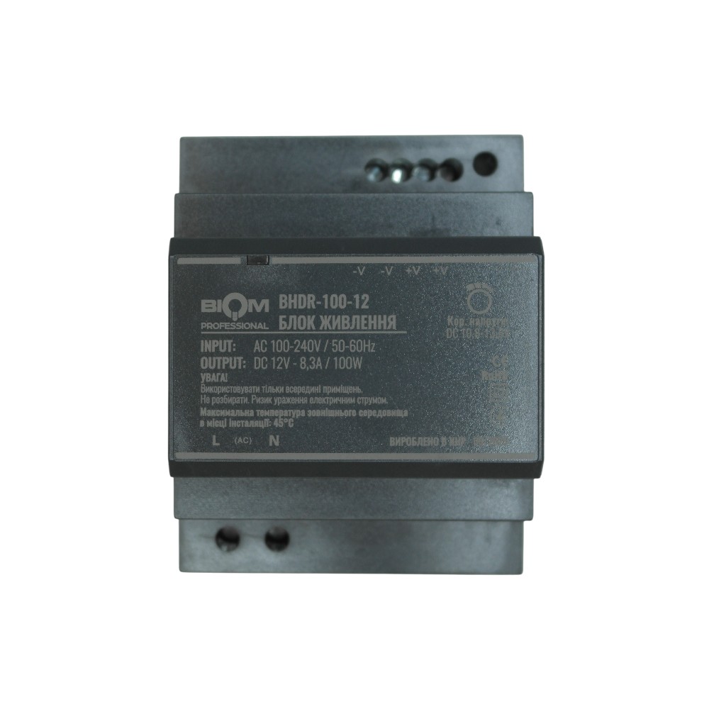 [3_3250] Блок живлення Biom Professional DC12 100W BHDR-100-12 8,3A під DIN-рейку