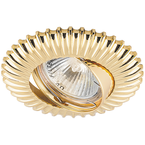 [5424] Вбудований світильник Feron DL6213 під лампу золото