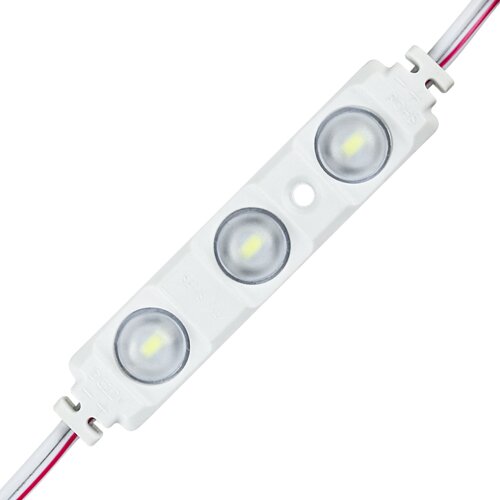 [3_2476] Світлодіодний модуль BRT XG19 5630-3 led W 1,5W 6500K, 12В, IP65 білий з лінзою напівсфера