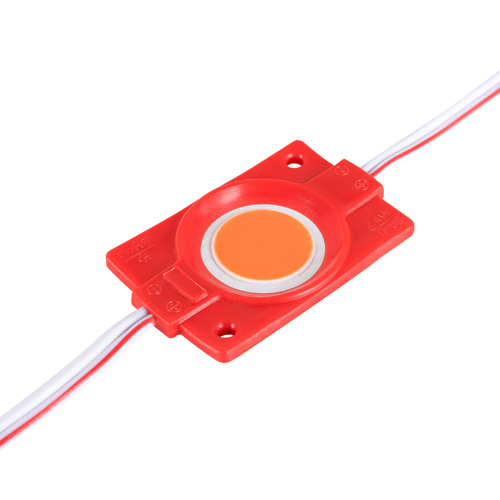 [3_2515] Світлодіодний модуль BRT COB 2.4W круглий RED, 12В, IP65 червоний
