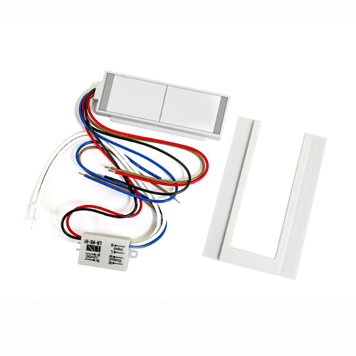 [3_2811] Сенсорний вимикач для дзеркал LB-05, 2 клавиши, 1*65W, Defogge, dimmer, DC12-24V + РЕЛЕ 220V