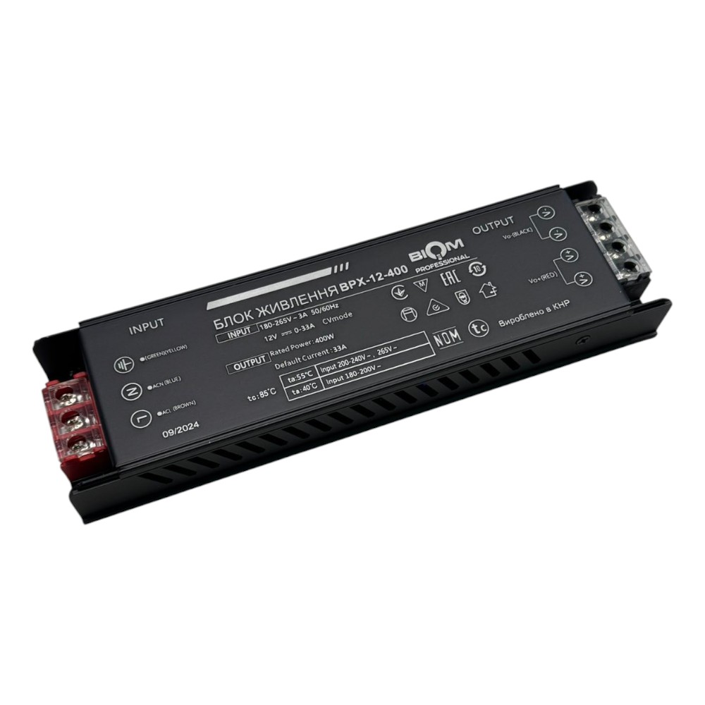 Блок живлення BIOM Professional DC12 400W BPX-12-400 33А