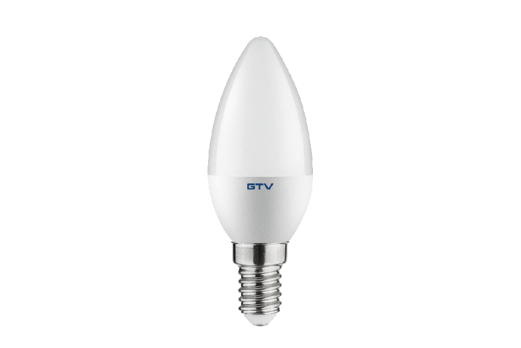 [6_18725] Лампа GTV LED C37, 3000K, E14, 8W (LD-SMDC37-80)