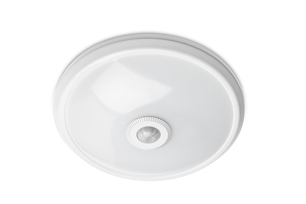 [6_18792] Світильник GTV LED ITALIA з датчиком руху, 12W, 4000K, IP20, 360°, білий (Ø 29cm)
