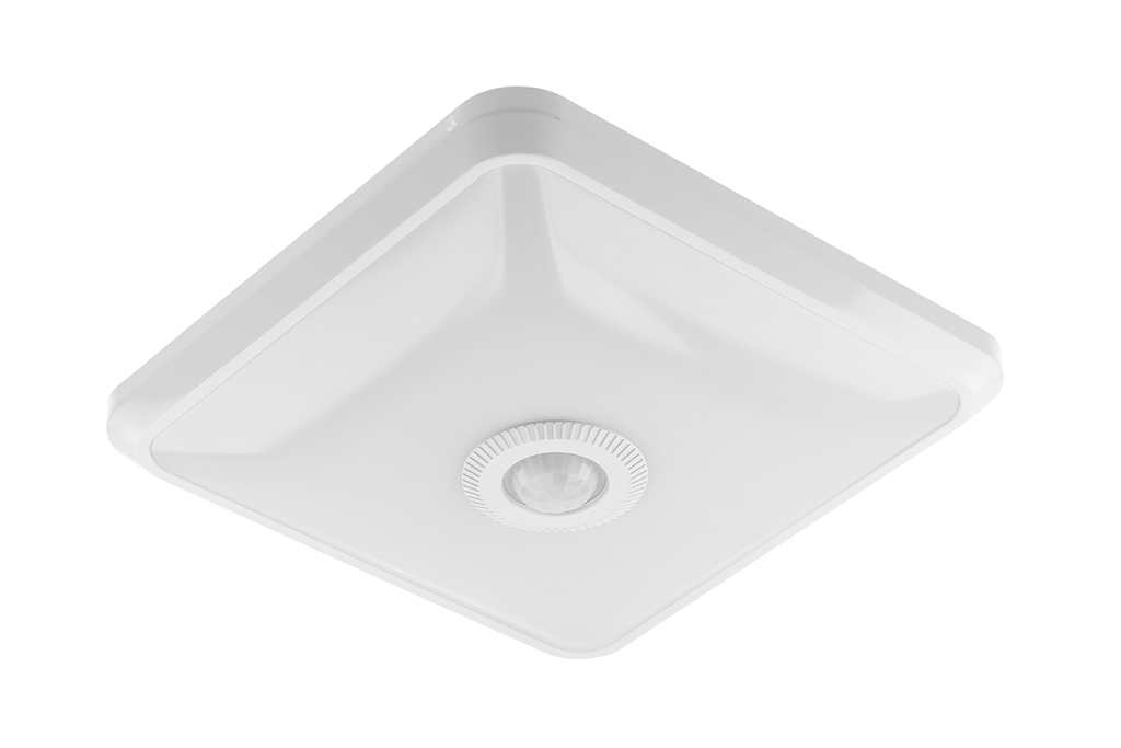[6_18793] Світильник GTV LED ITALIA квадратний з датчиком руху, 12W, IP20, 360°, 4000K
