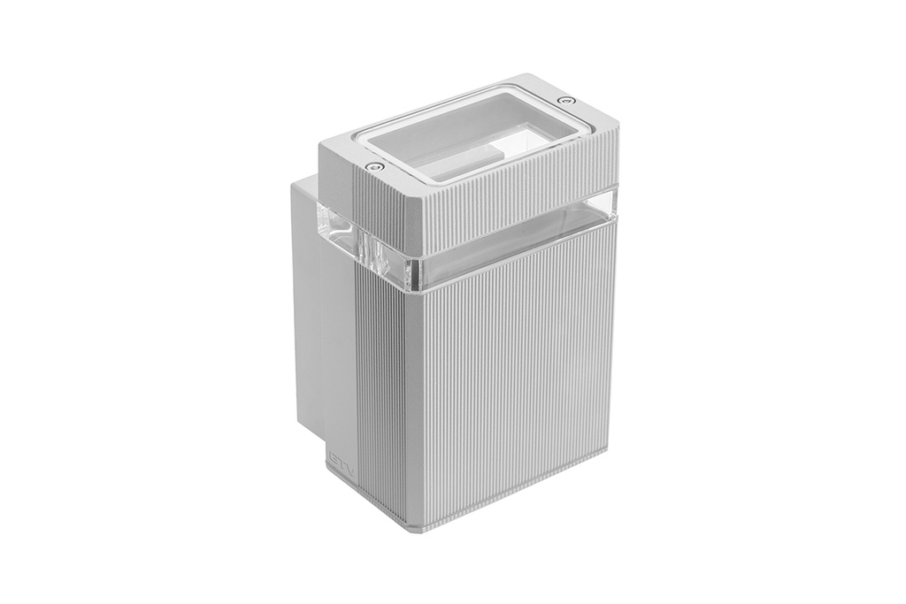 [6_18855] Світильник фасадний GTV NESSA одинарний, GU10, MAX.50W, IP54, сірий