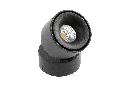 Світильник GTV LED BIANCO, 8W, IP20, 4000K, 75х84, круг, чорний, з нахилом