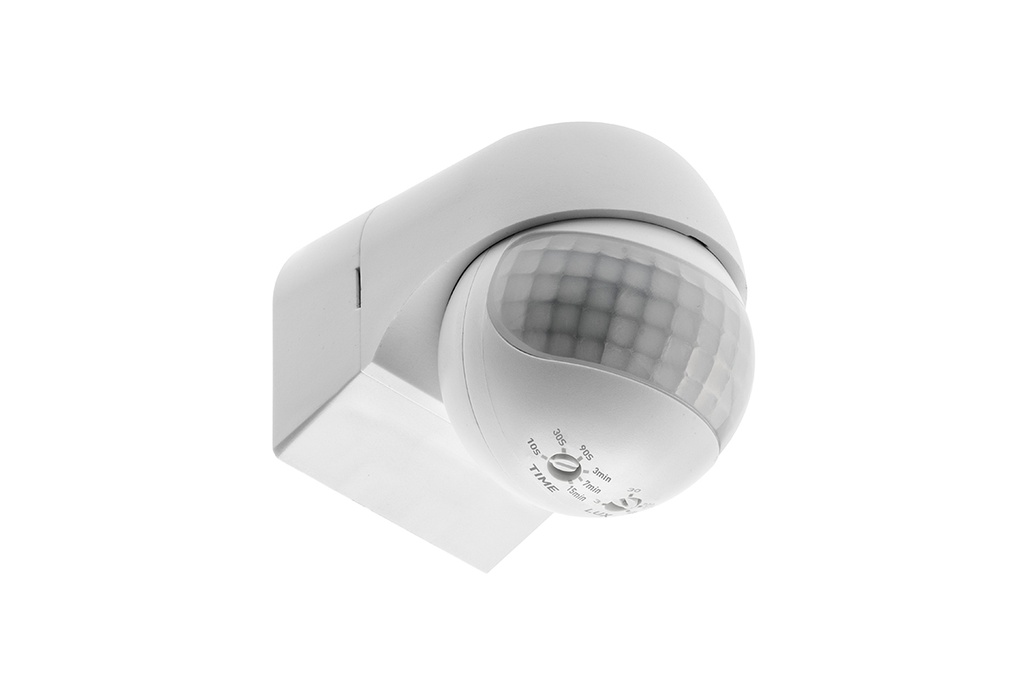 [6_20000] Датчик руху (накладний) GTV CR-13, max.800W, IP44, 180⁰, R12м, білий (CR-CR13000-00)