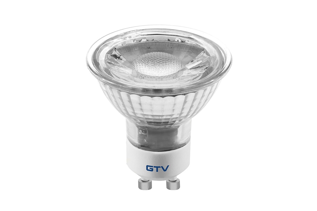 [6_20043] Лампа GTV LED SMD 2835, 4000K, GU10, 5W, скло (LD-SZ5010-40)