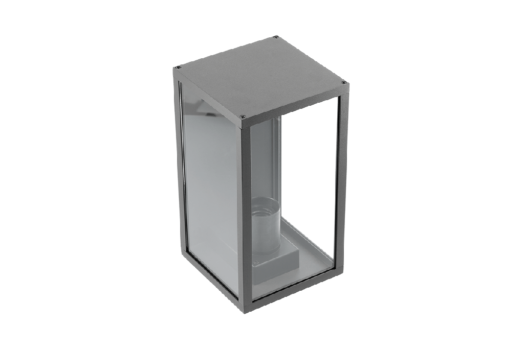 [6_20045] Світильник садовий GTV VENTANA, E27, max.20W, IP54, бра пряме верхнє, чорне