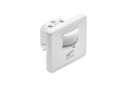 Датчик руху (врізний) GTV CR-4, min.40W, IP20, R12м, працює з LED, білий корпус (CR-CR4L00-00)