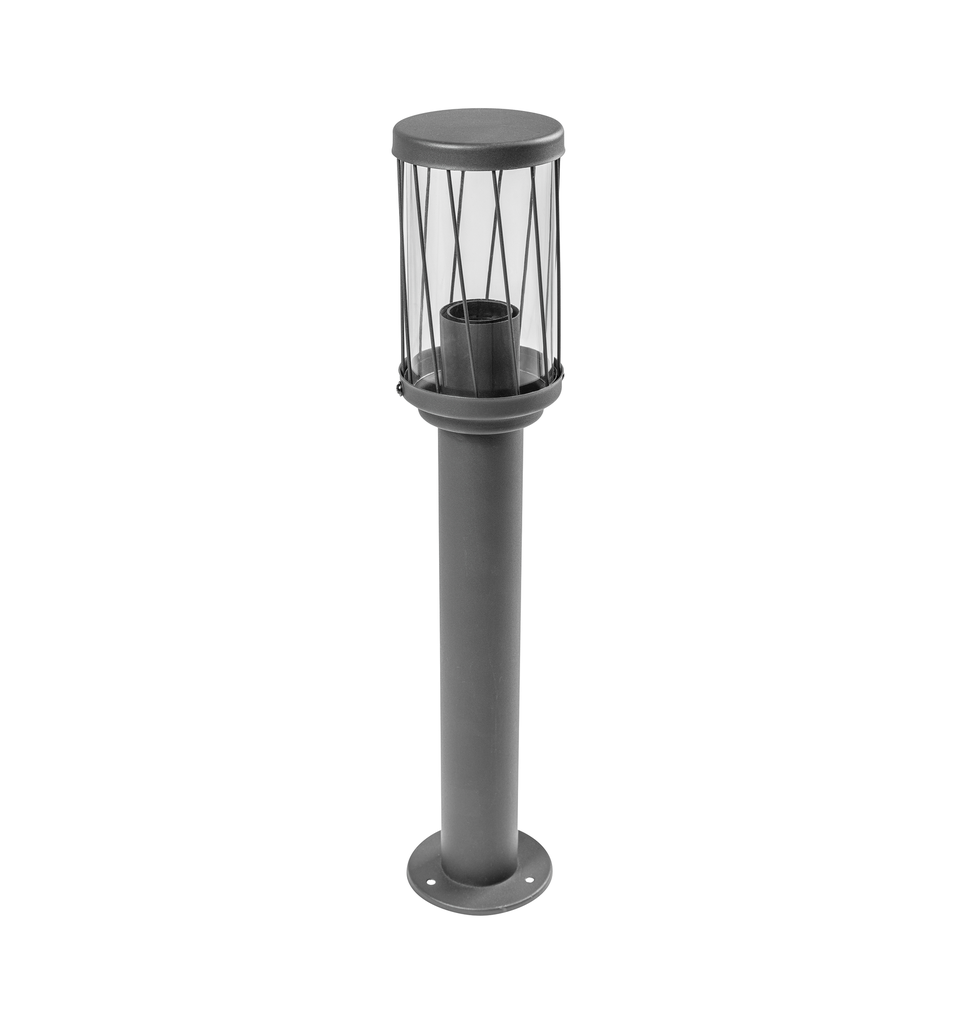 [6_20266] Світильник садовий GTV KERTA-P 50, E27, max.12W, IP44, стовпчик, графіт (OS-KERTP40-30)