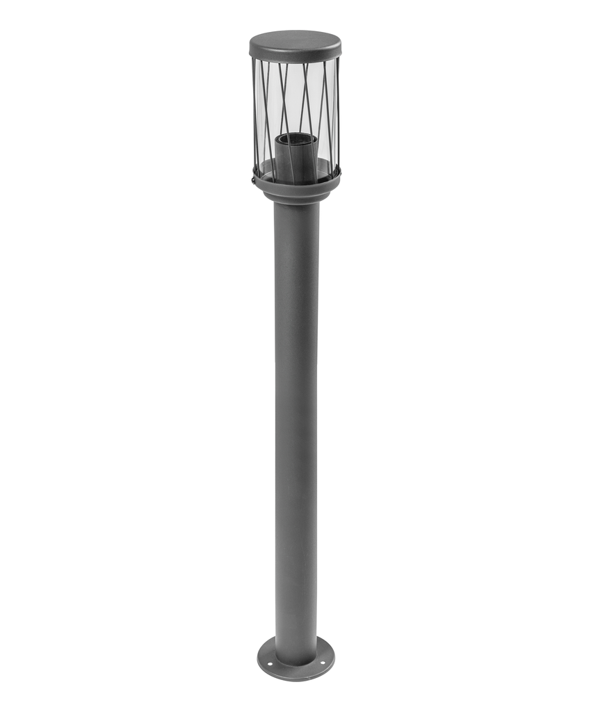 [6_20267] Світильник садовий GTV KERTA-P 80, E27, max.12W, IP44, стовпчик, графіт (OS-KERTP80-30)