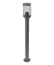Світильник садовий GTV KERTA-P 80, E27, max.12W, IP44, стовпчик, графіт (OS-KERTP80-30)